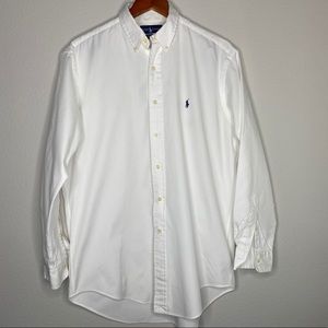 Ralph Lauren Men's White Button Up 15.5